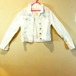 A white Jean jacket